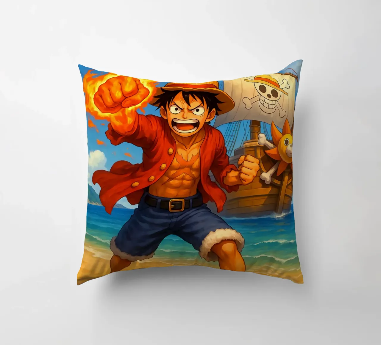 Monkey D. Luffy cuscino da Agus Creative