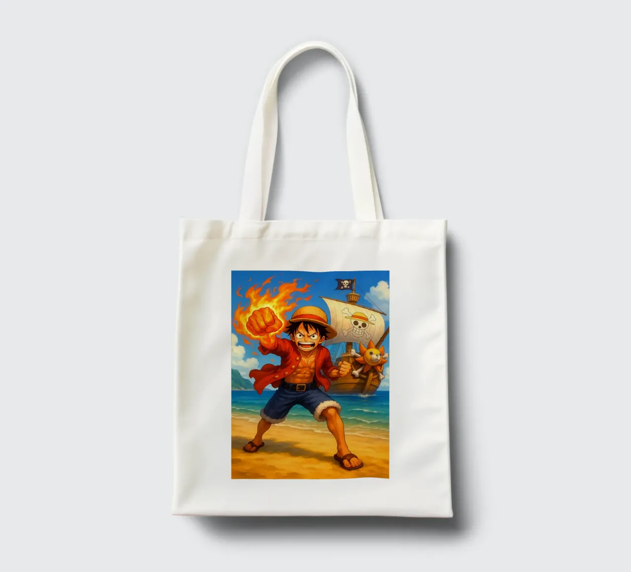 Monkey D. Luffy borsa in juta da Agus Creative