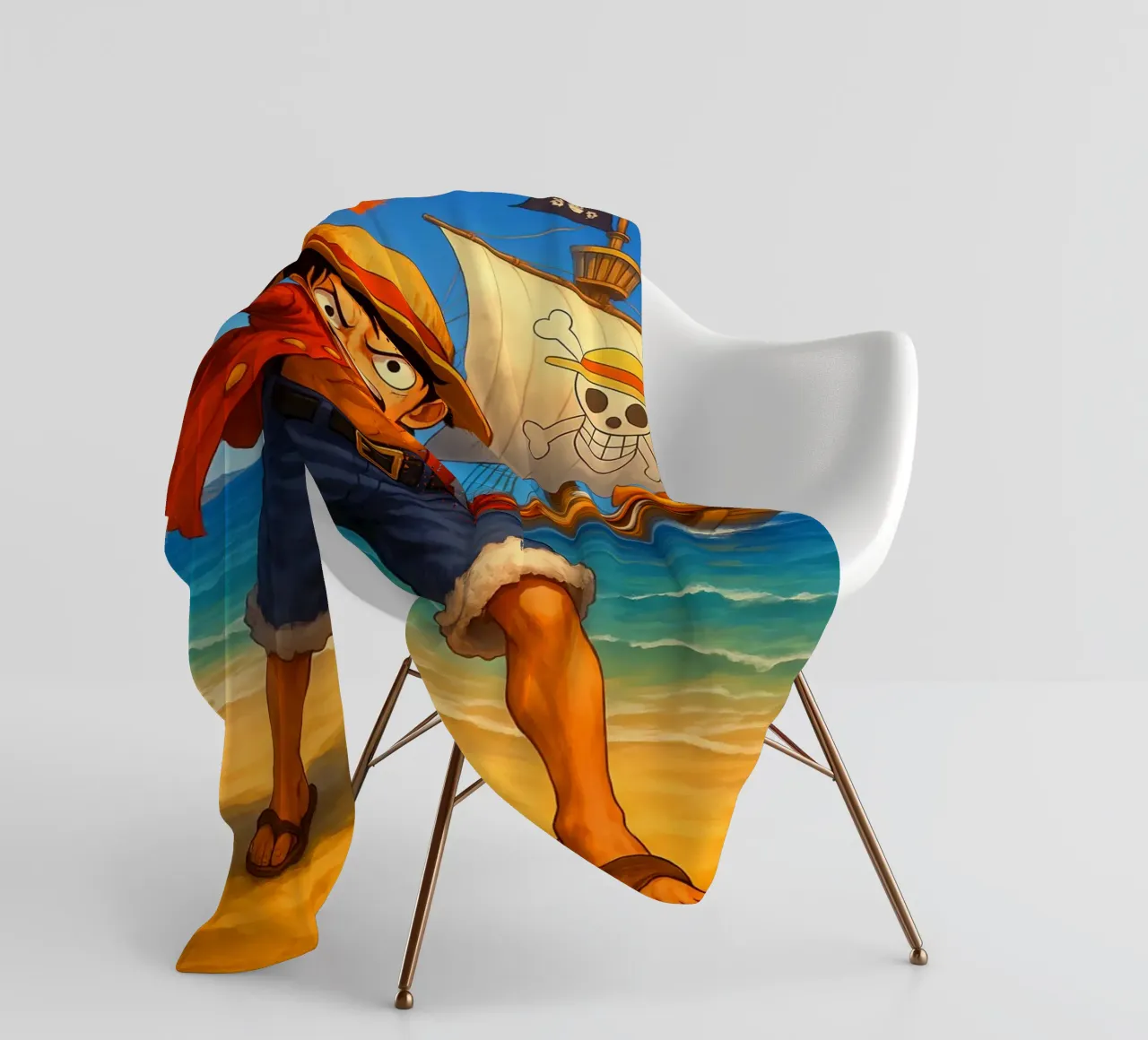 Monkey D. Luffy coperta in pile da Agus Creative