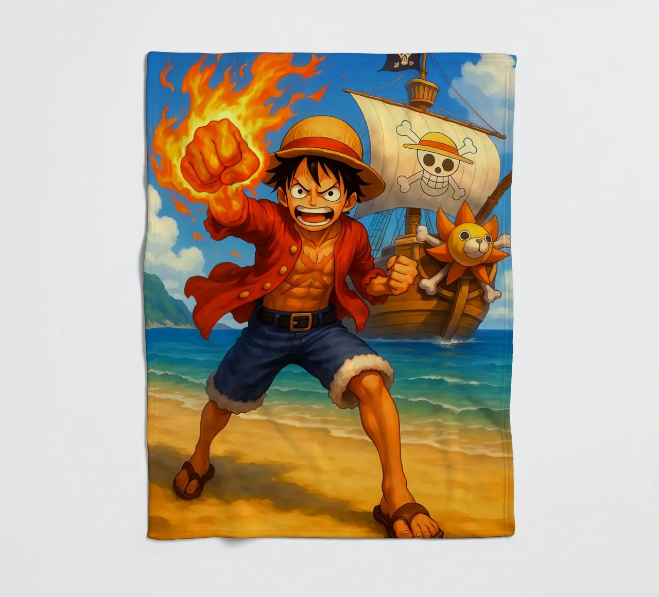 Monkey D. Luffy coperta in pile da Agus Creative