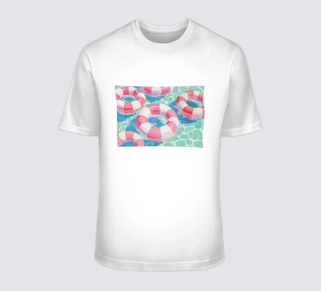 Divertimento in piscina con i pneumatici t-shirt da Carinaprint
