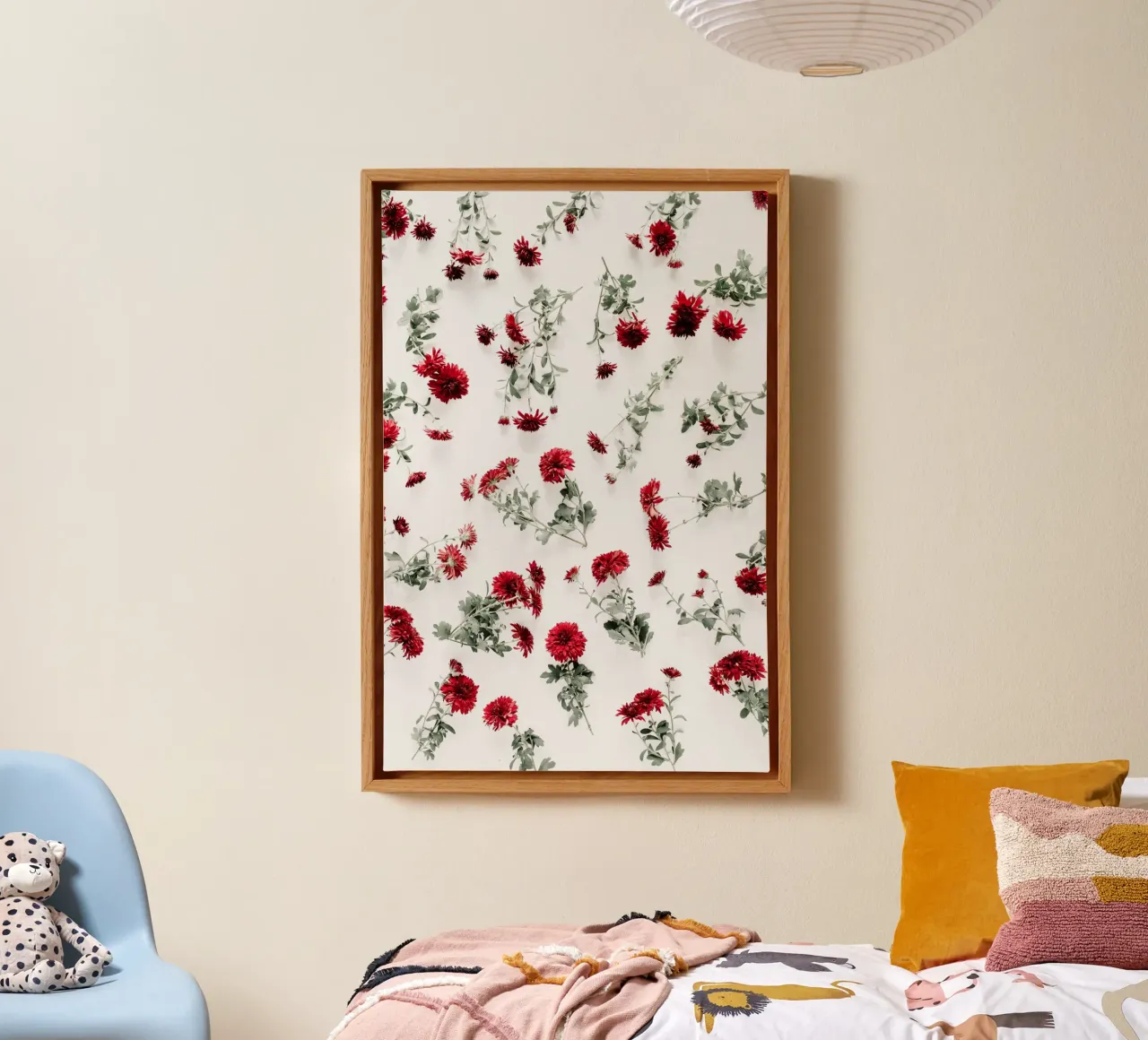 Scarlatto tela con Cornice a cassetta da PhotoVibe Decor
