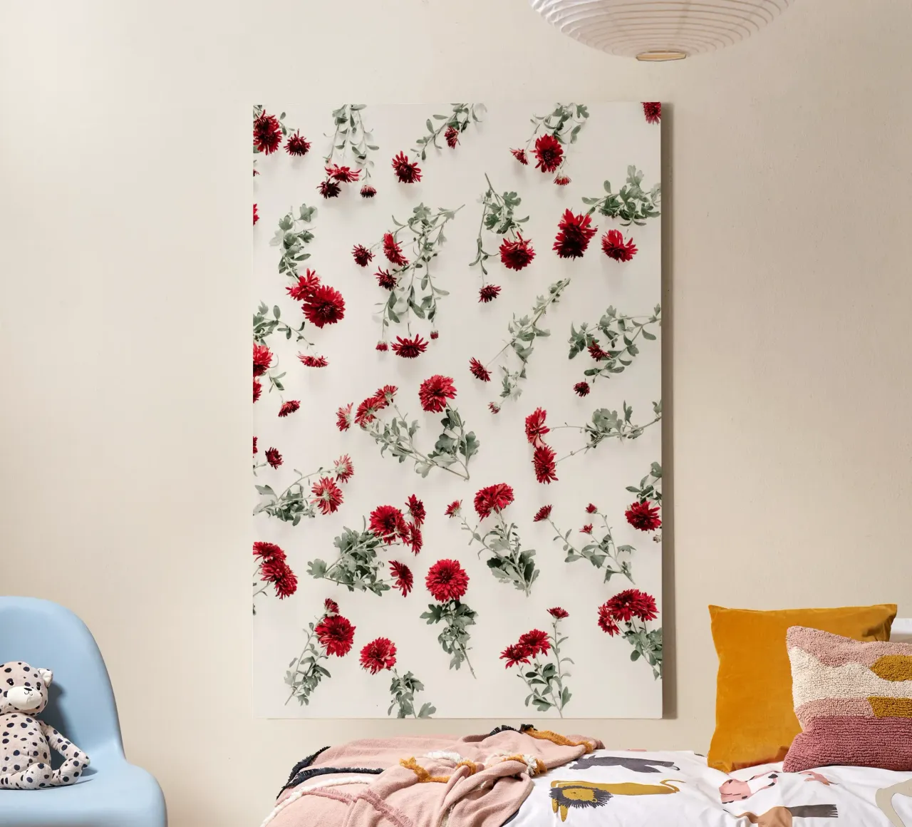 Scarlatto tela con Cornice a cassetta da PhotoVibe Decor