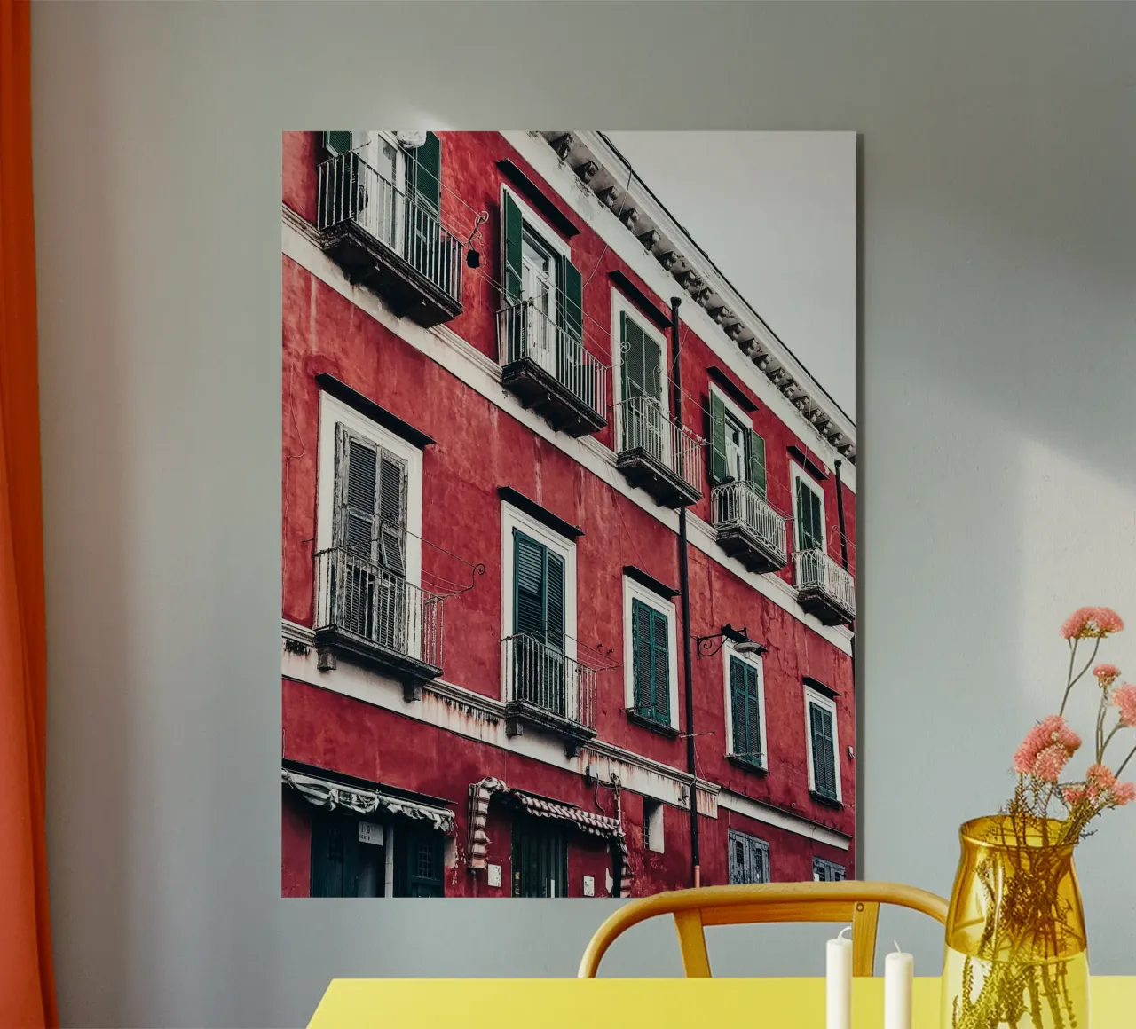 Scarlatto alluminio dibond da PhotoVibe Decor