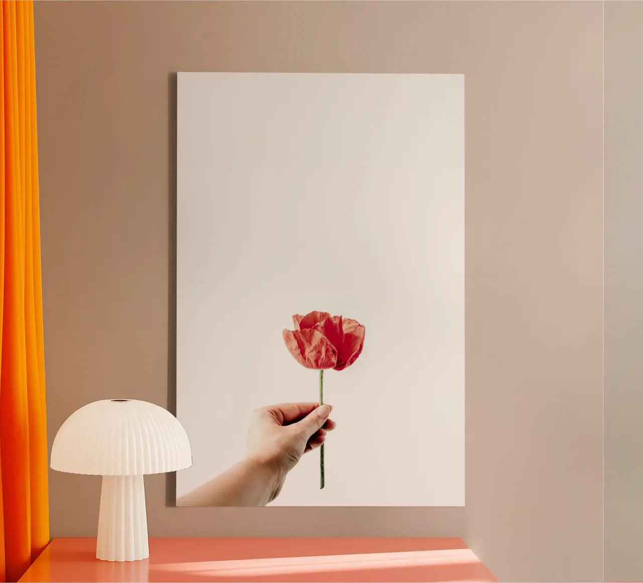 Scarlatto tela con Cornice a cassetta da PhotoVibe Decor