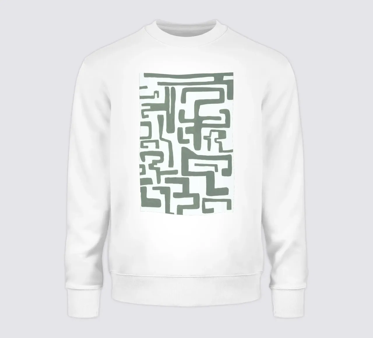 Kuba Grijs Groen sweatshirt van Femke Zwaan