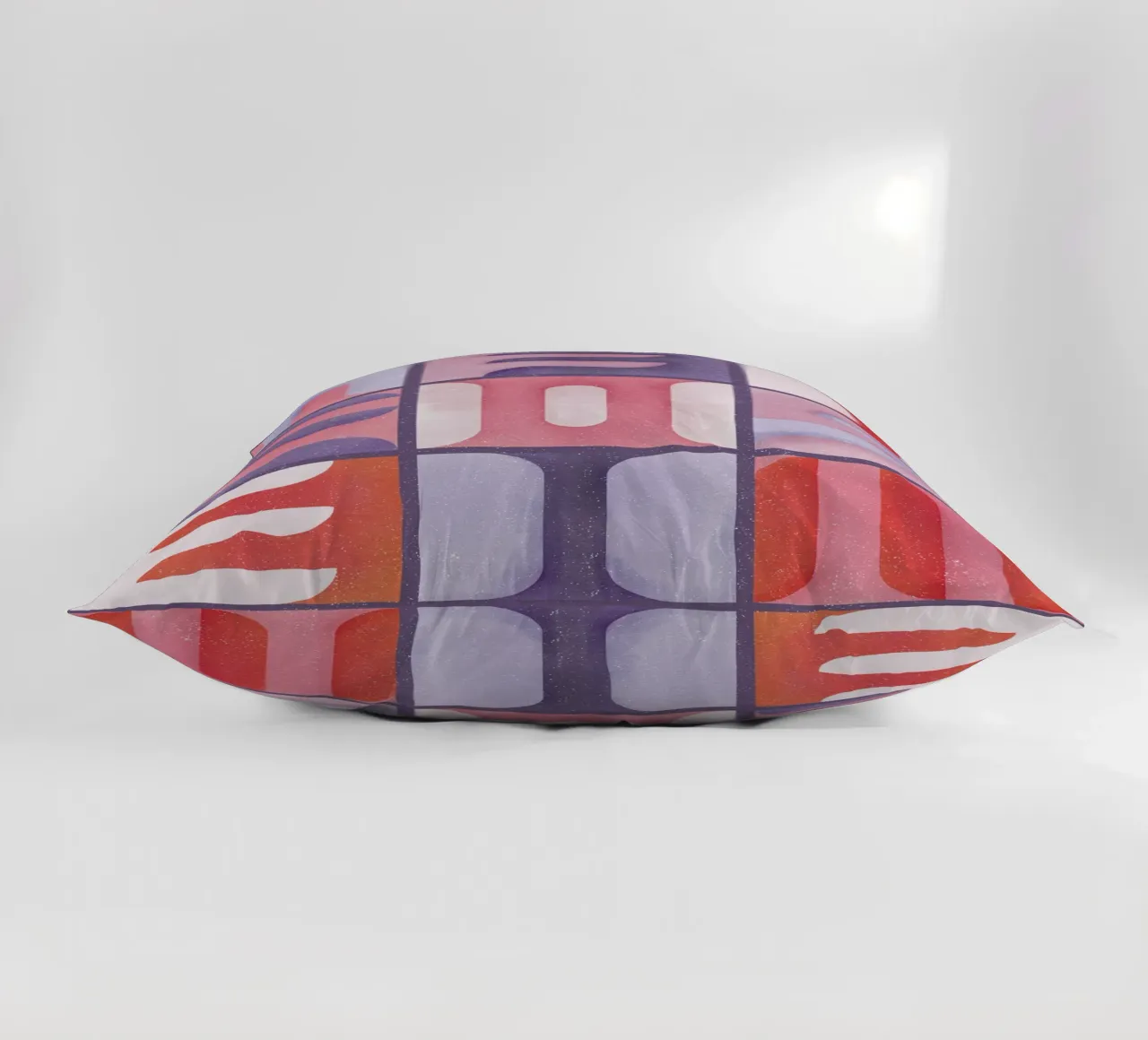 Simbolica Tiles On Violet Canvas cuscino da designdn