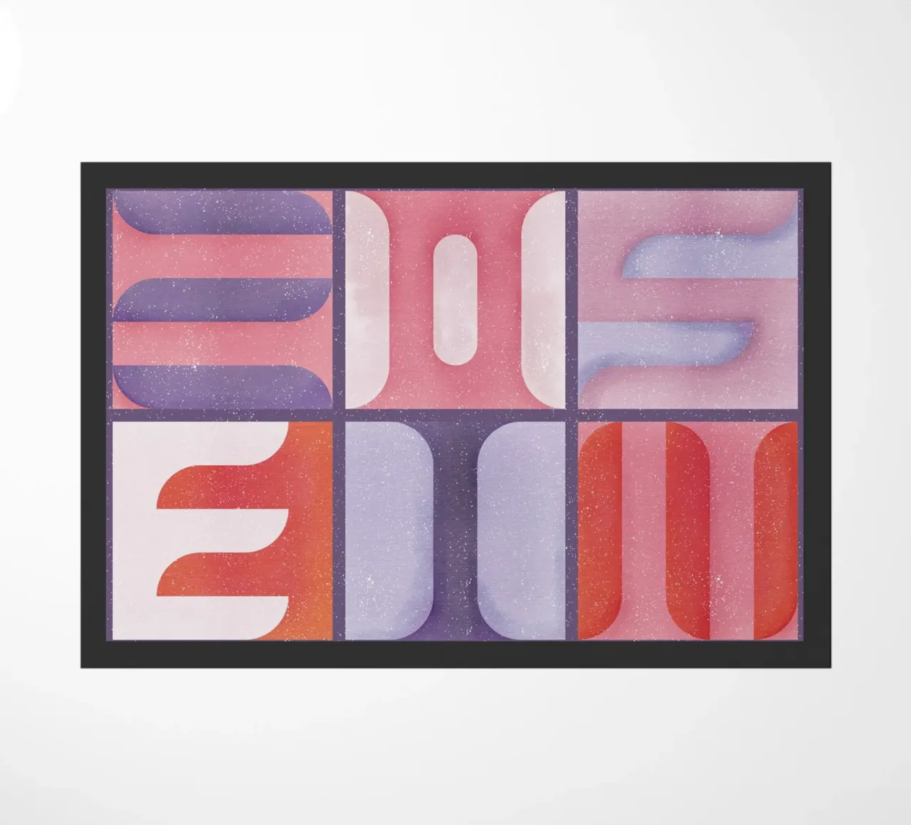 Simbolica Tiles On Violet Canvas zerbino da DesigndN