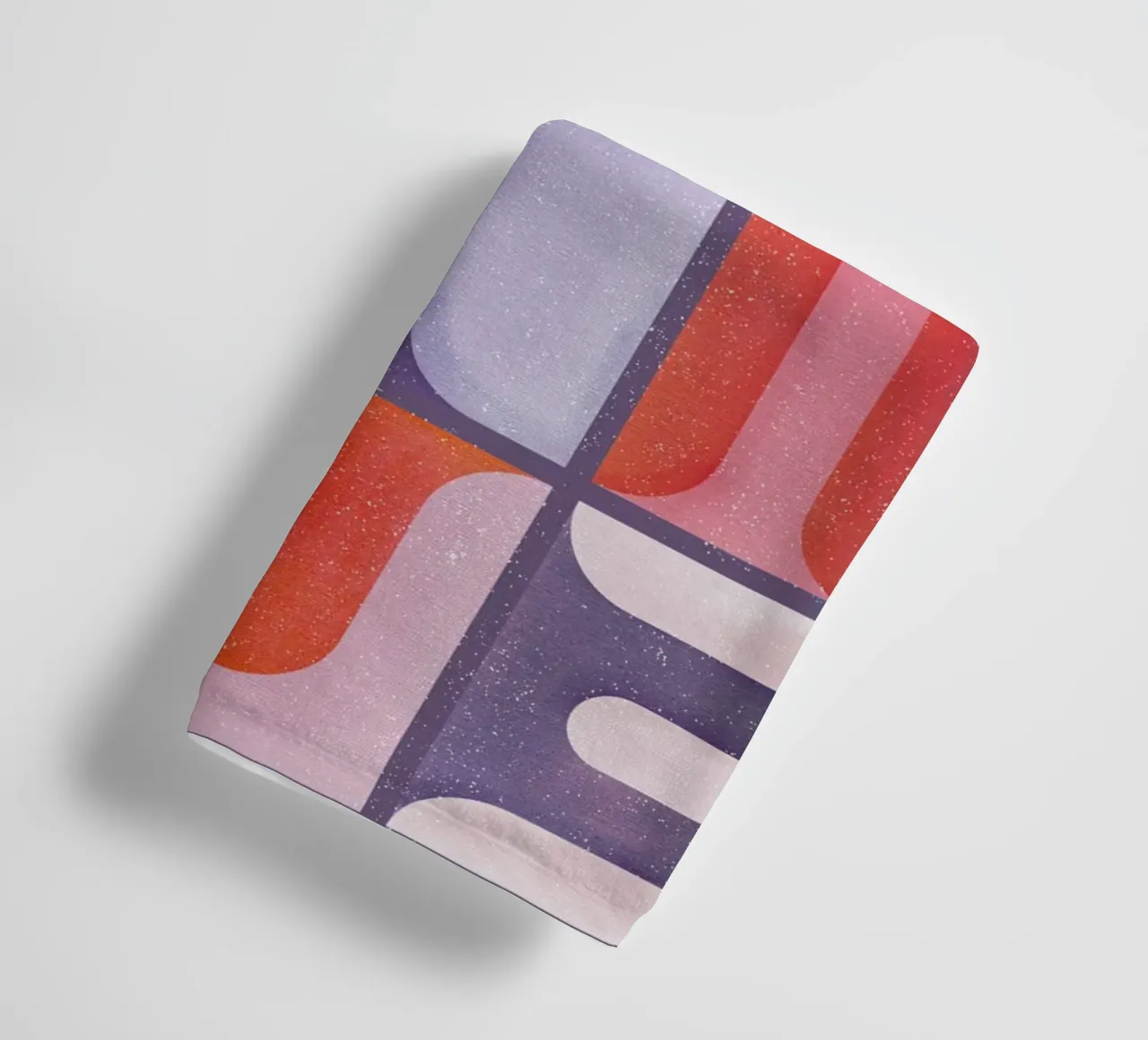 Simbolica Tiles On Violet Canvas badhanddoek van designdn