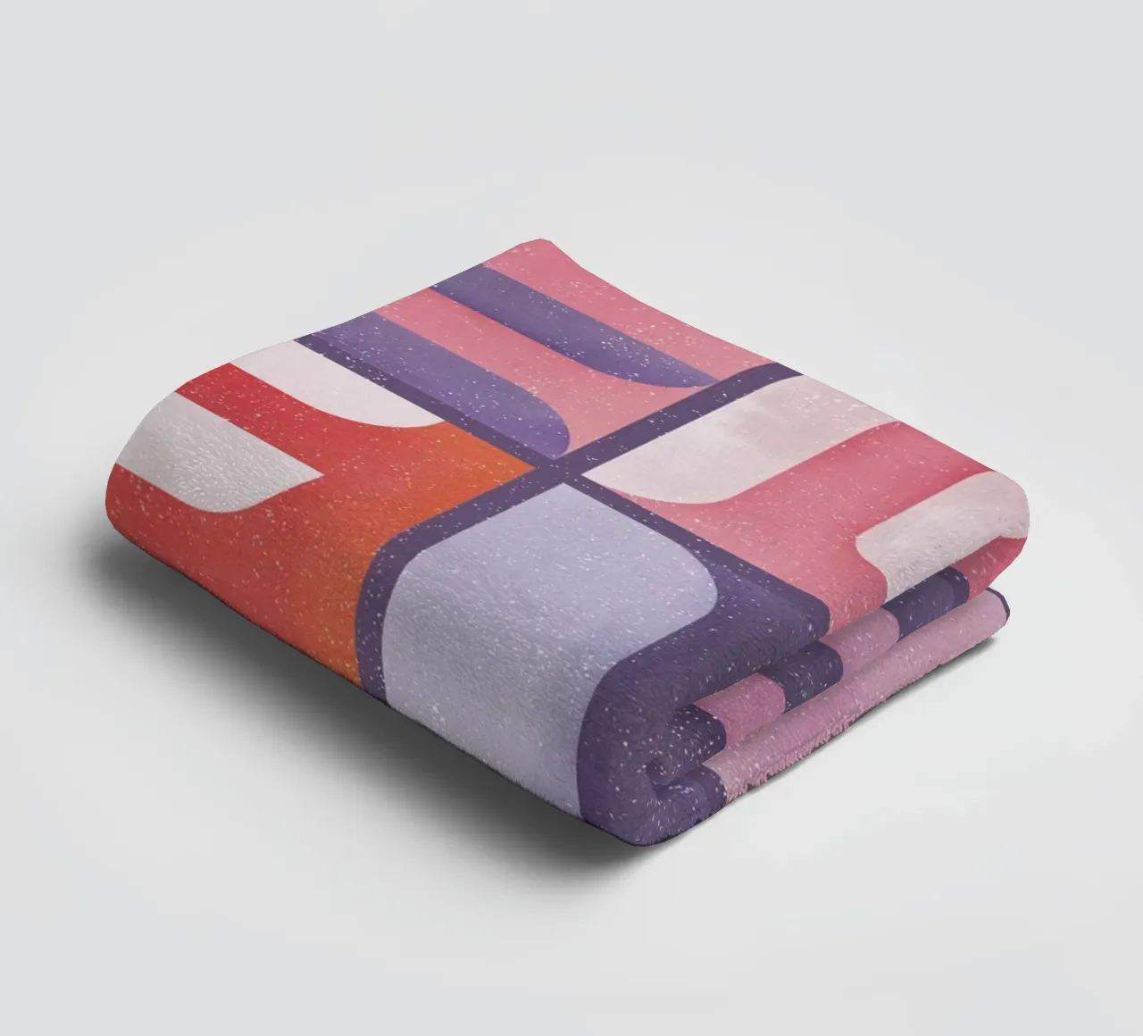 Simbolica Tiles On Violet Canvas badhanddoek van designdn