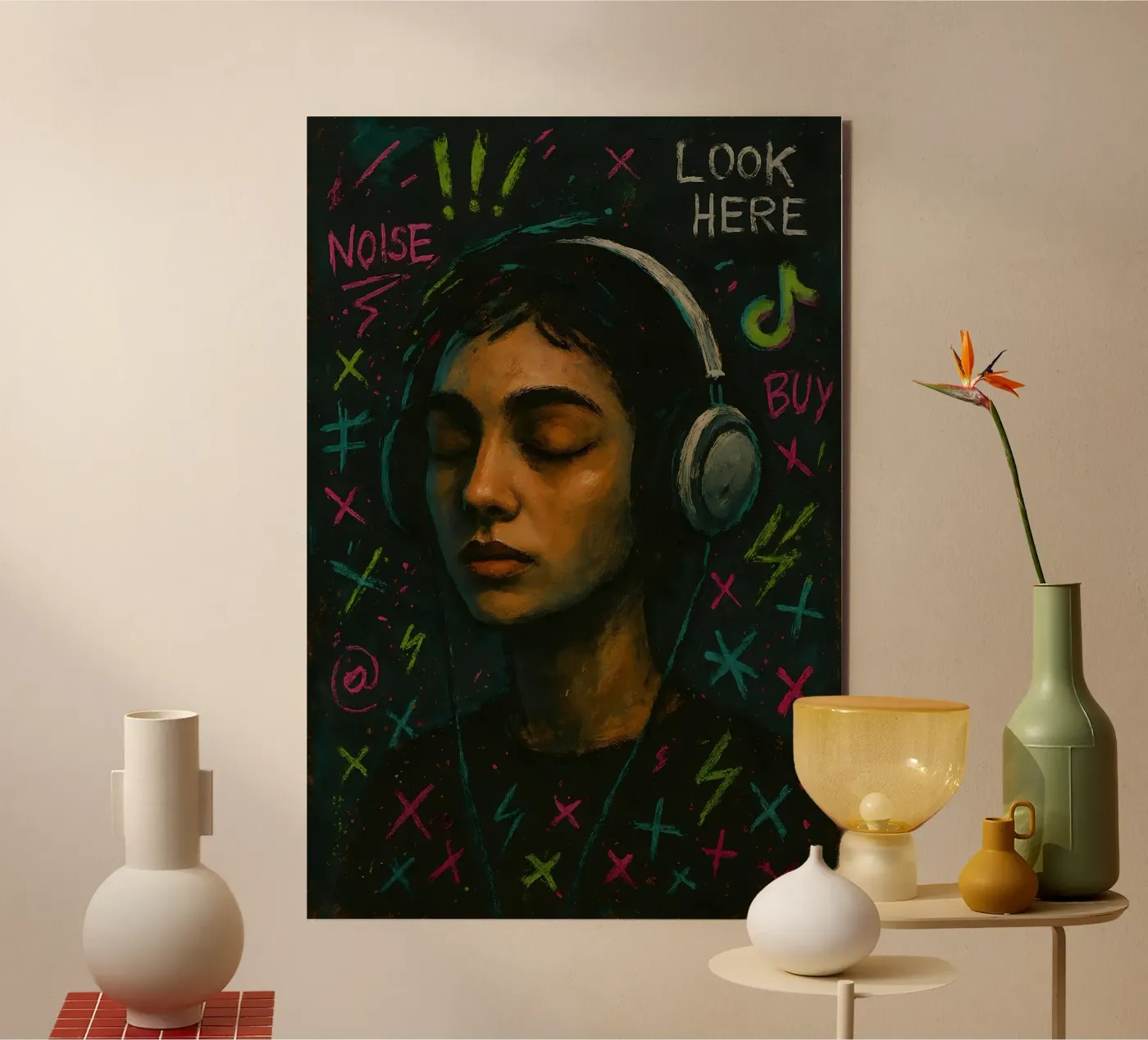 Digital Static forex-plaat van Art.Piece