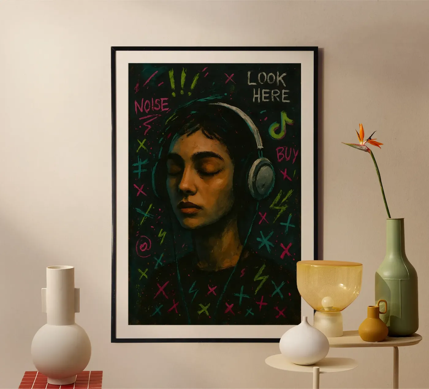 Digital Static Poster von Art.Piece