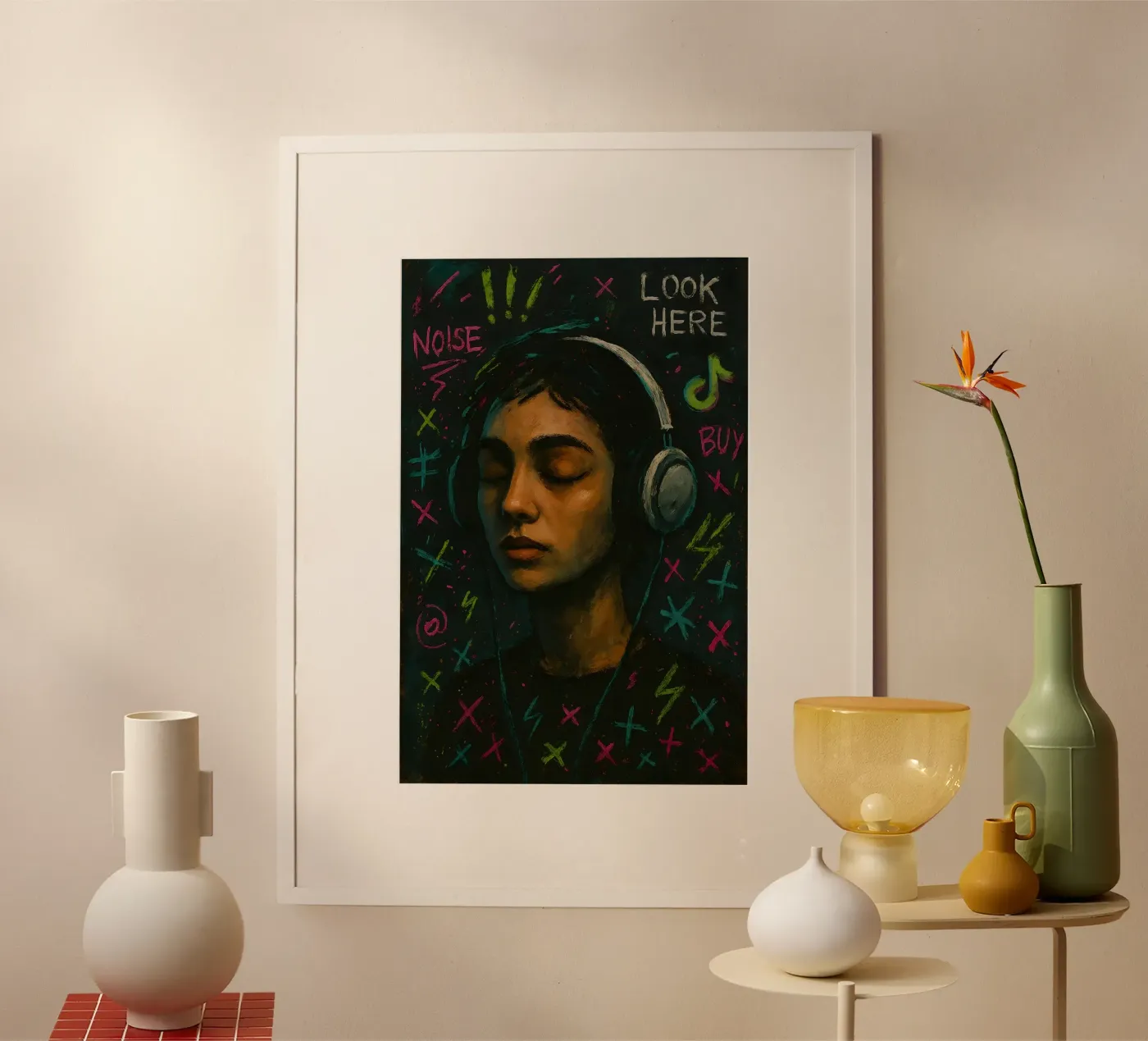 Digital Static Poster von Art.Piece