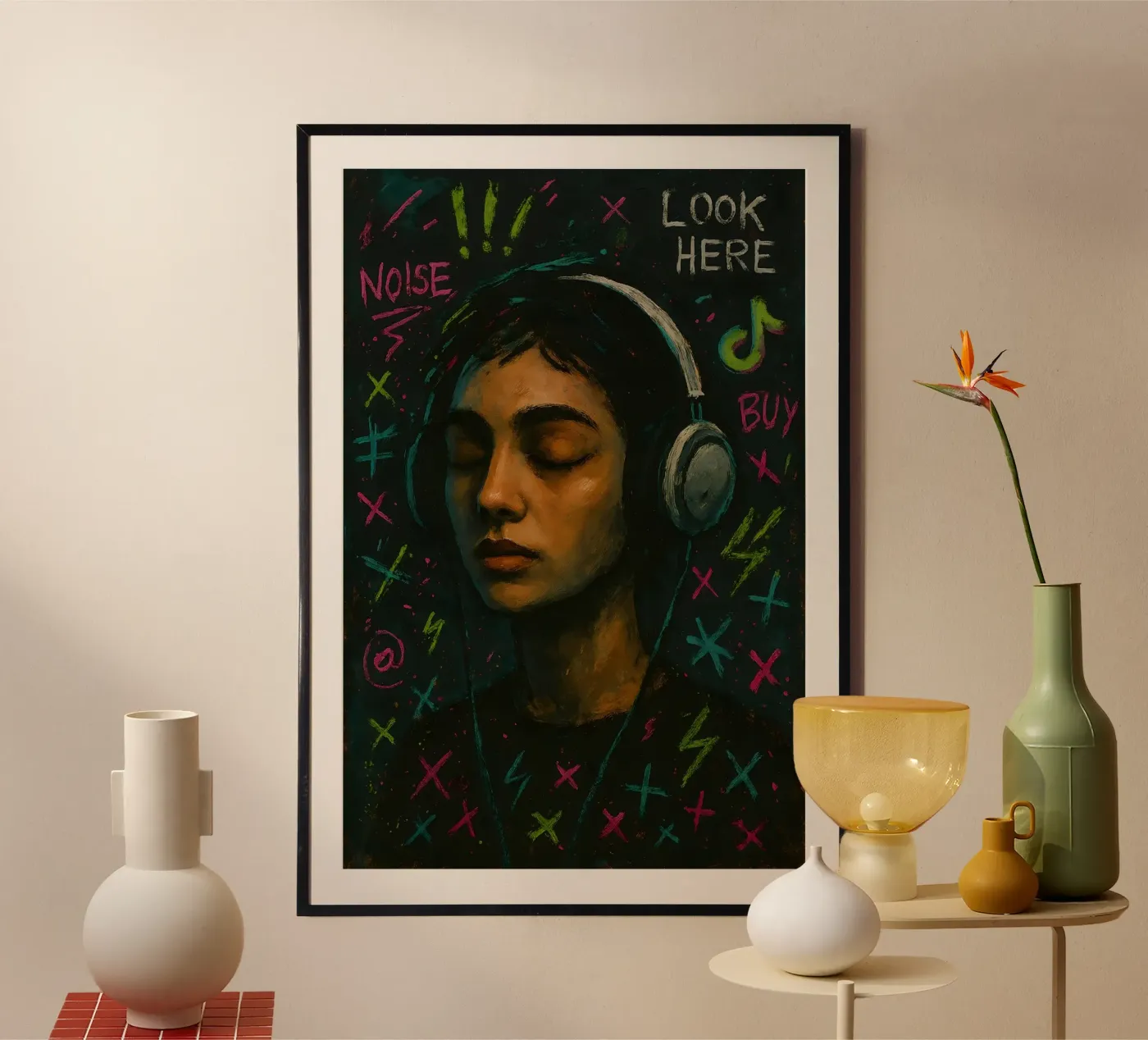 Digital Static poster van Art.Piece