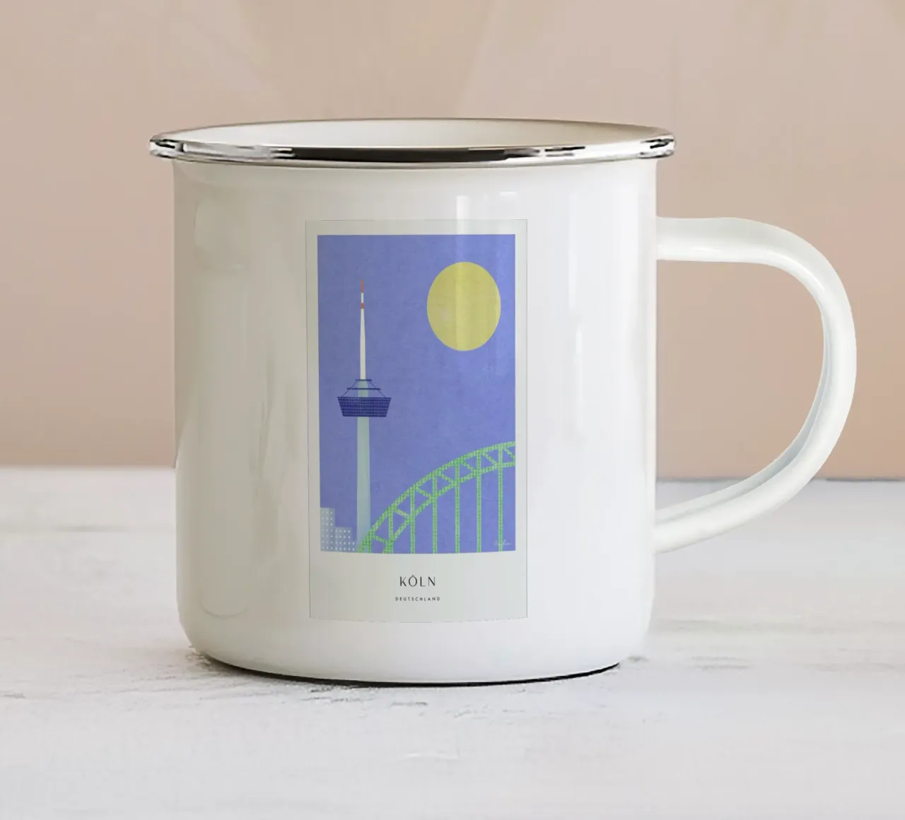 Koln - Series II tazza in smalto da Henry Rivers