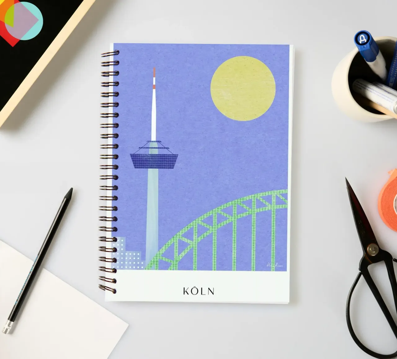 Koln - Series II spiral notebook by Henry Rivers