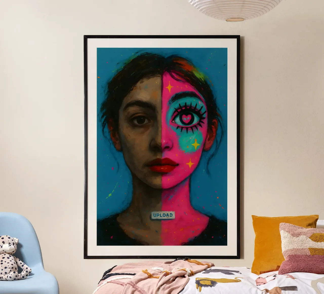 Digital Facade poster con telaio in plastica da Art.Piece