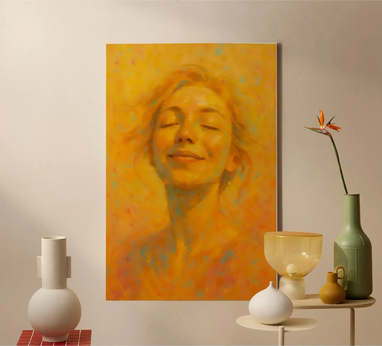 Sunlit Glow tela con Cornice a cassetta da Art.Piece