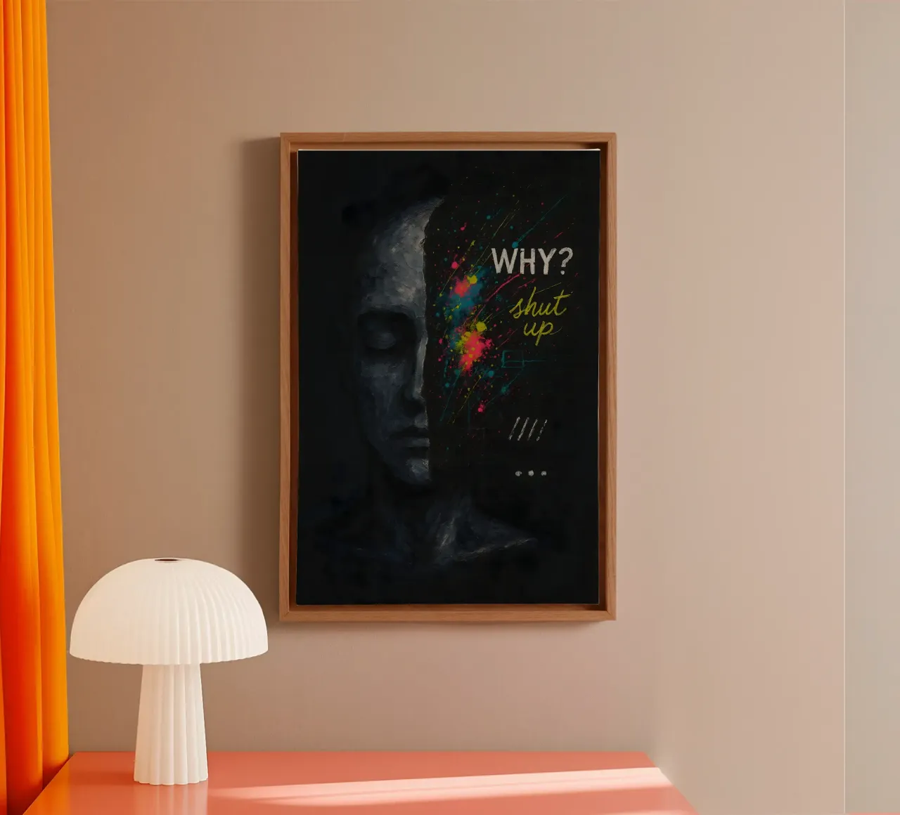 Internal Static tela con Cornice a cassetta da Art.Piece