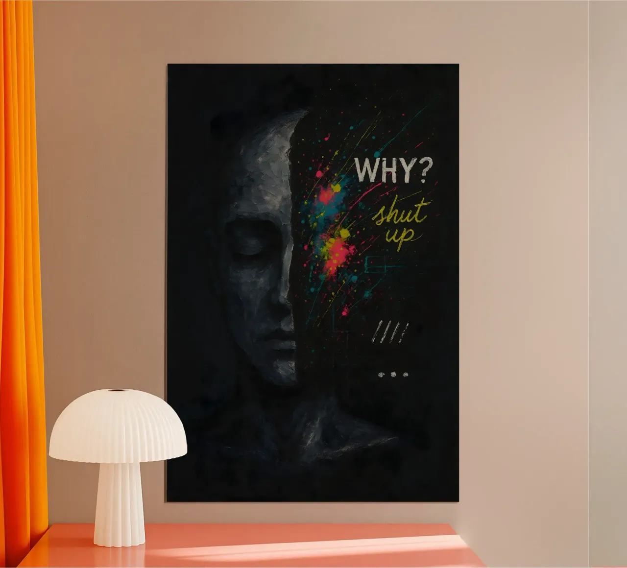 Internal Static Poster mit Holzrahmen von Art.Piece