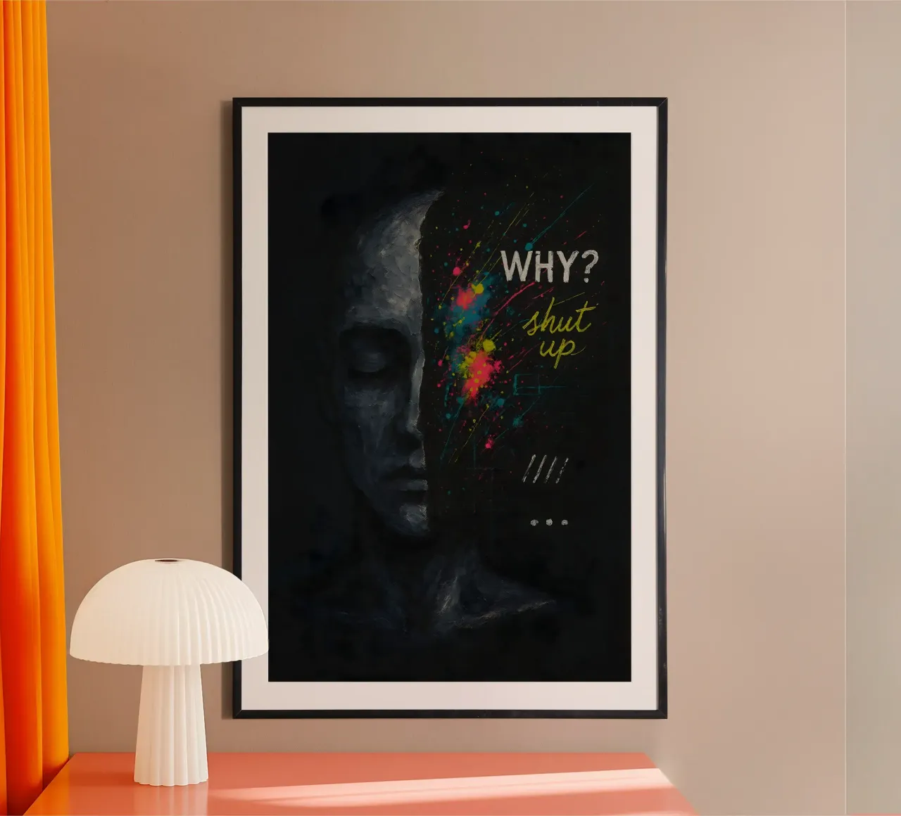 Internal Static Poster mit Holzrahmen von Art.Piece