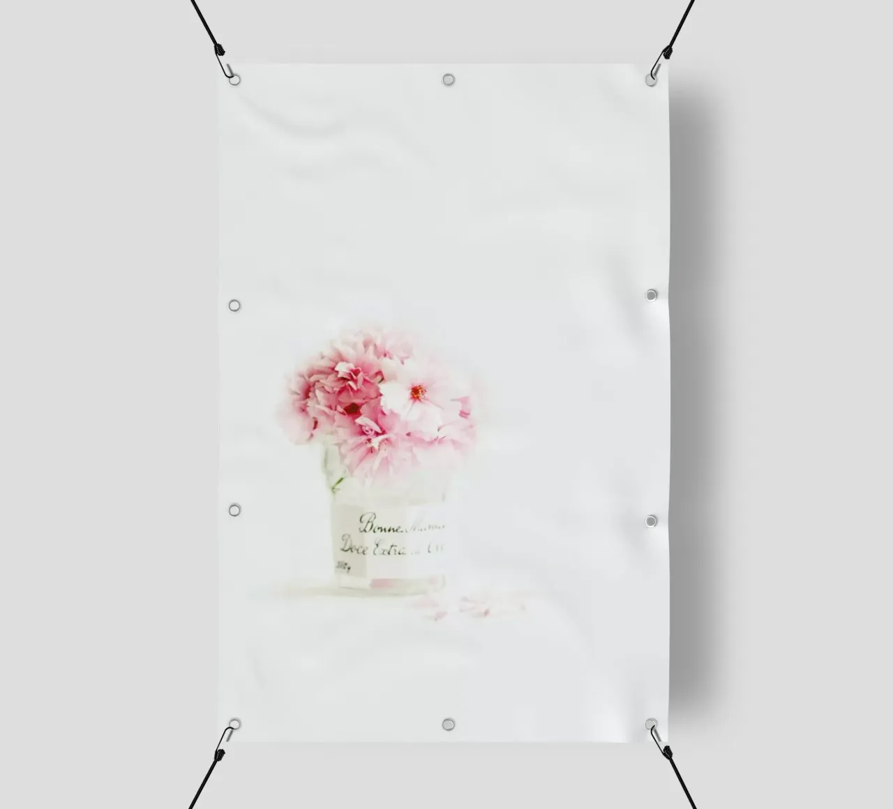pink blossoms telo in pvc da Ingrid Beddoes