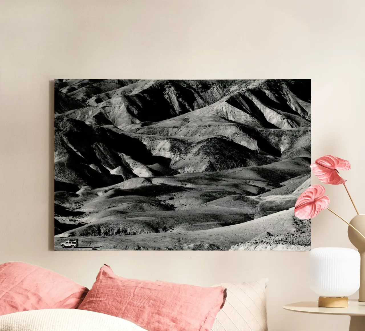 Driving across the Judean Desert canvas by Tal Paz-Fridman