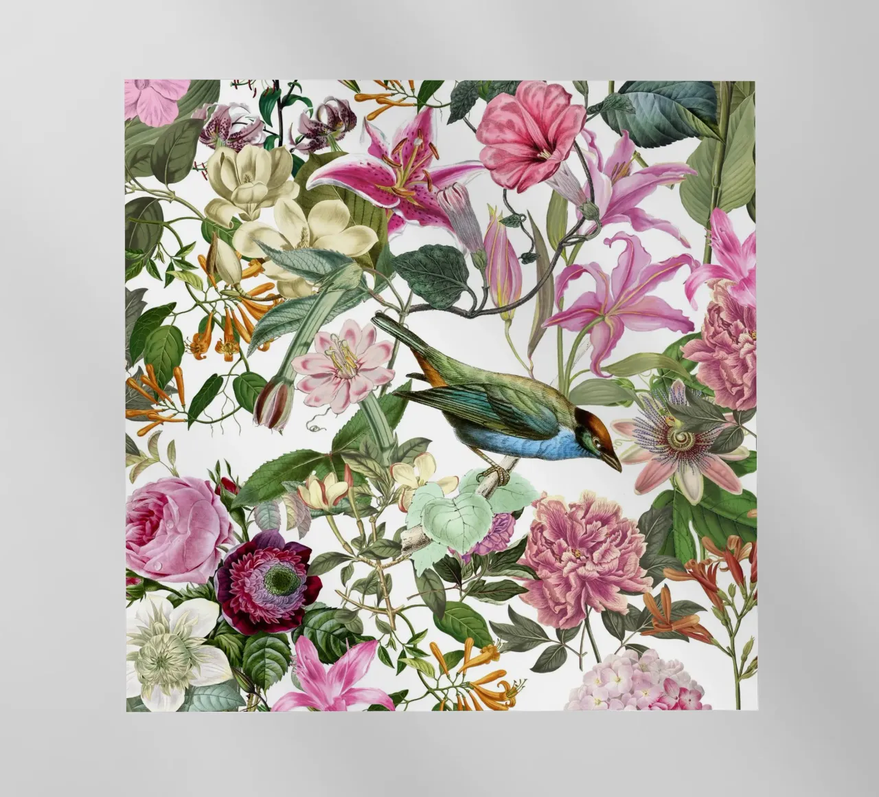Memoria Pastello Giardino Uccelli e Fiori pellicola backlit da Andrea Haase Vintage World
