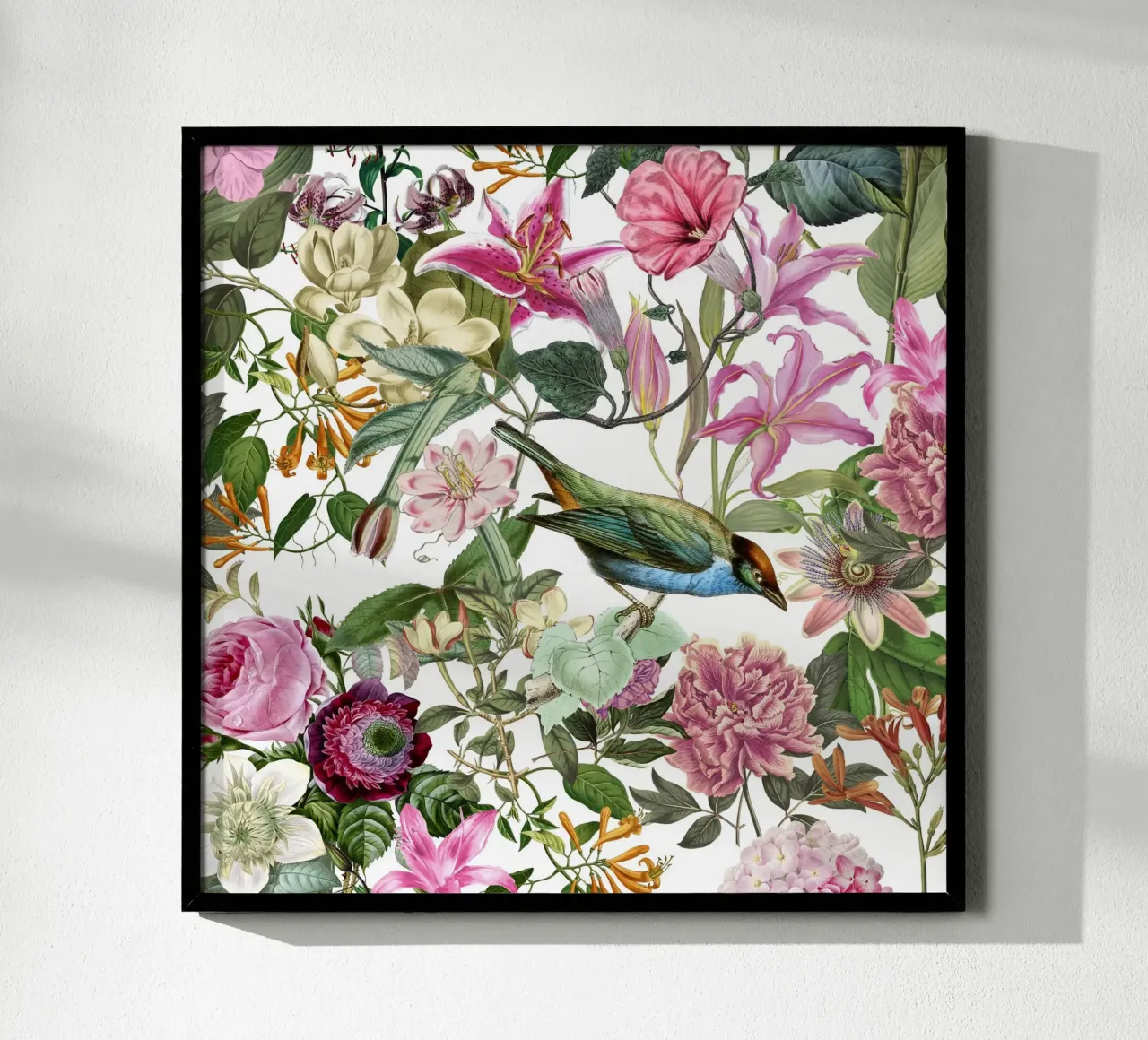 Pastel Garden Bird And Flowers Memory hahnemühle by Andrea Haase Vintage World