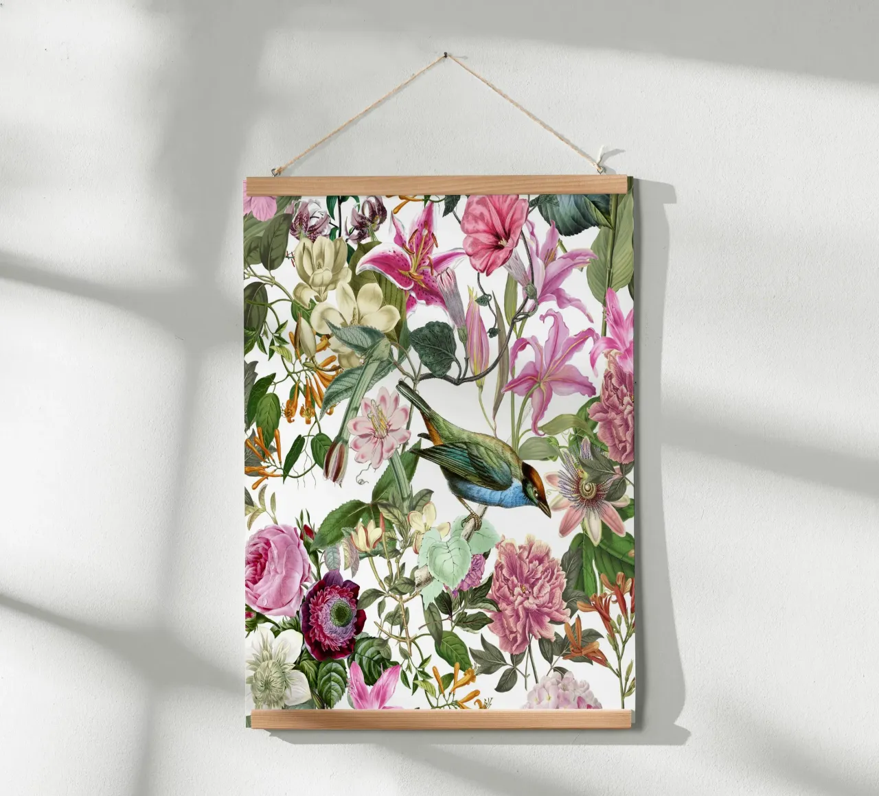 Pastel Garden Bird And Flowers Memory hahnemühle by Andrea Haase Vintage World