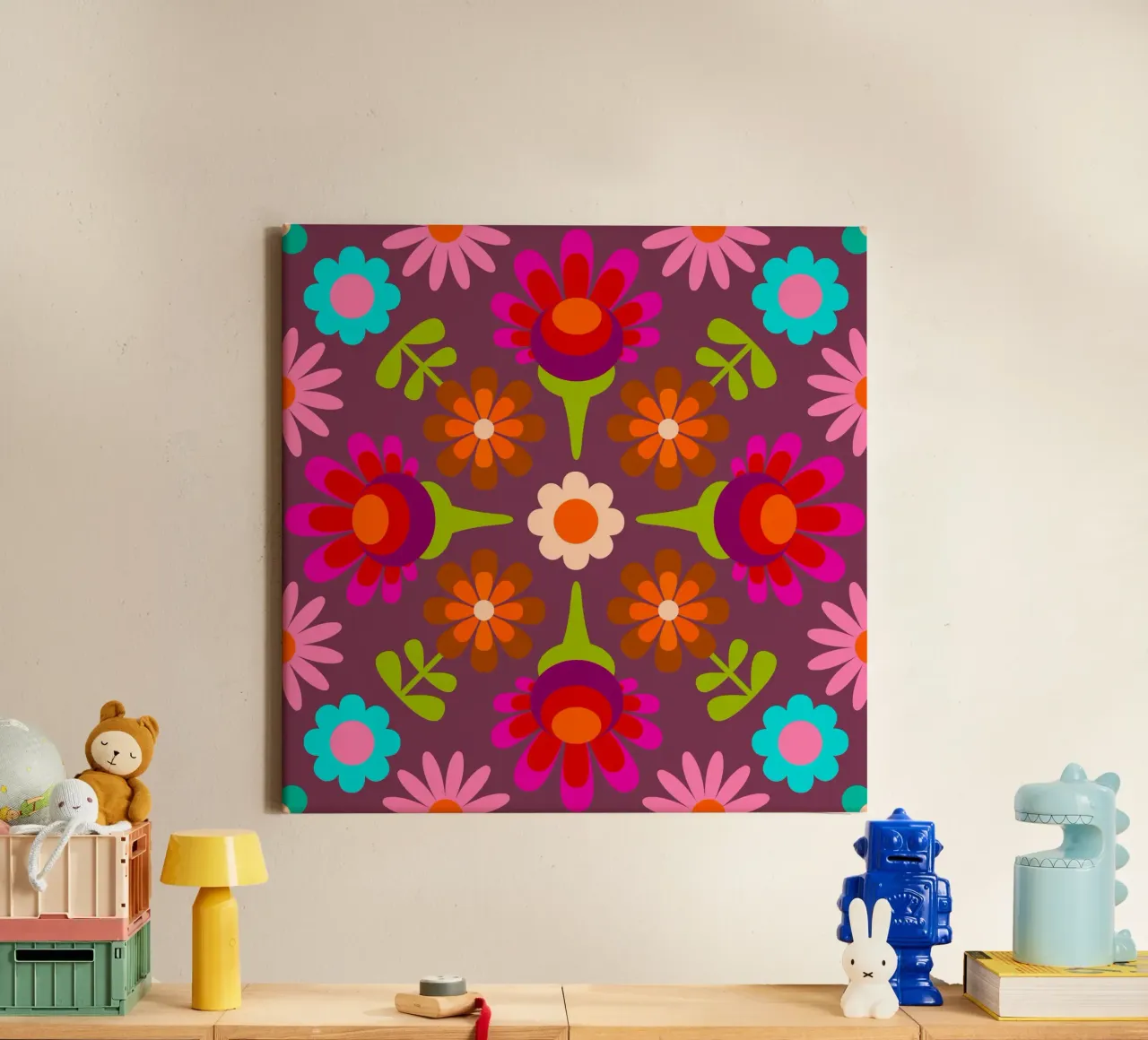 paati canvas met Baklijst van fummelhummel