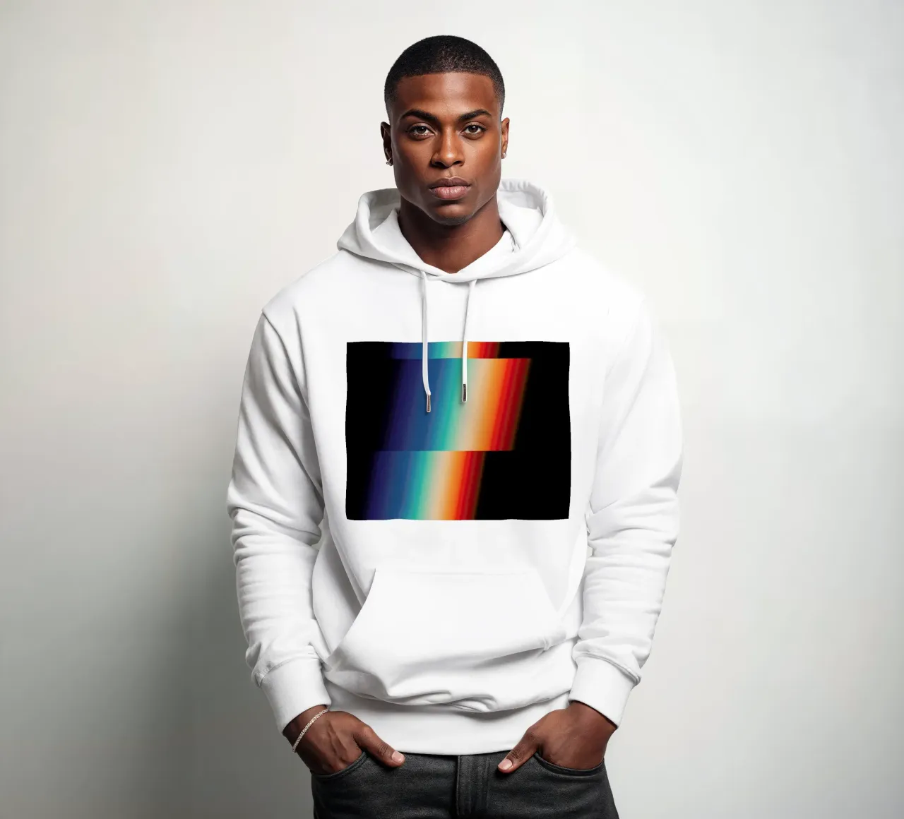 Retro Glitch felpa con cappuccio da Metron