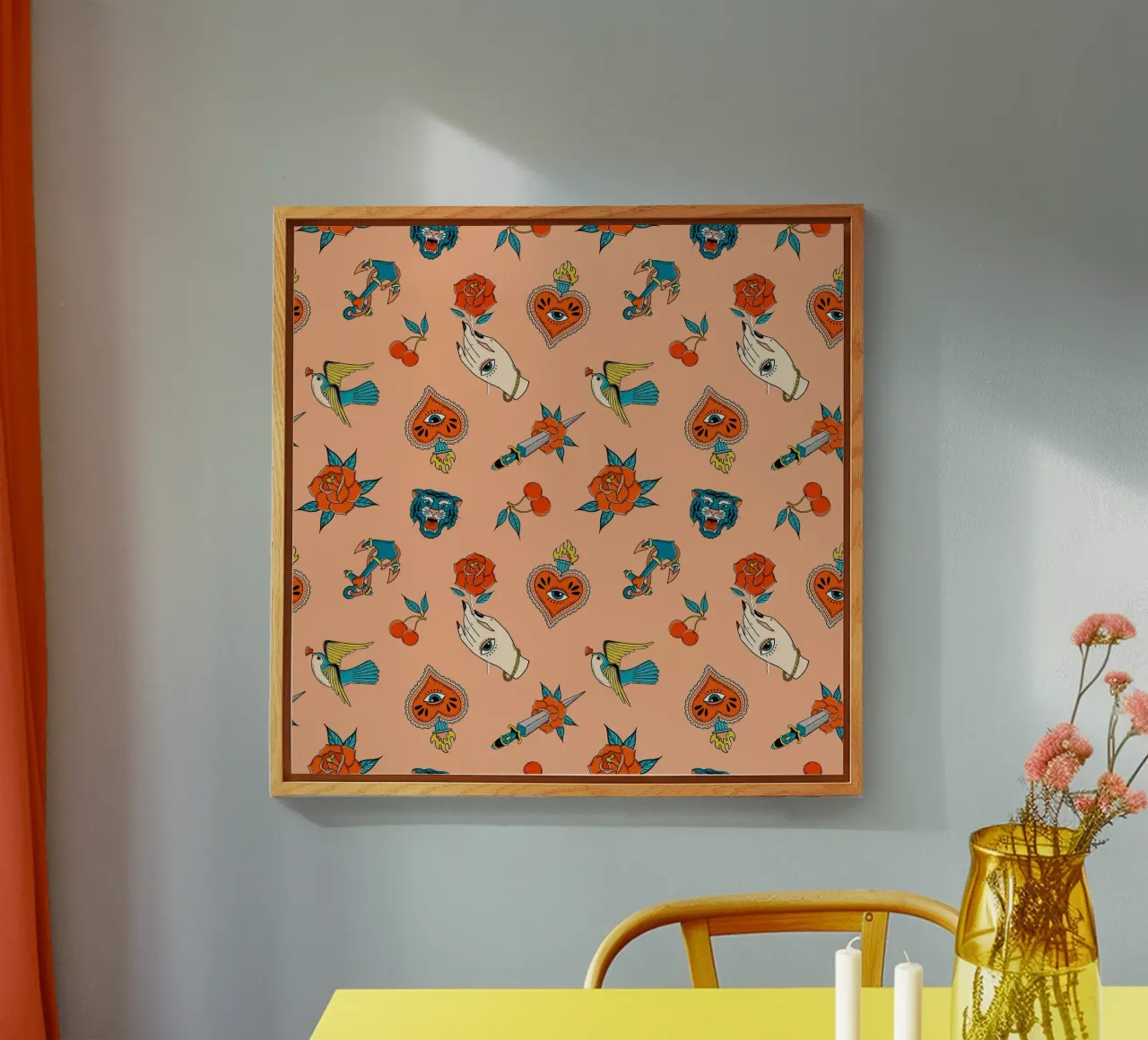 Old School Tattoos plexiglass da Vivi Nicolin