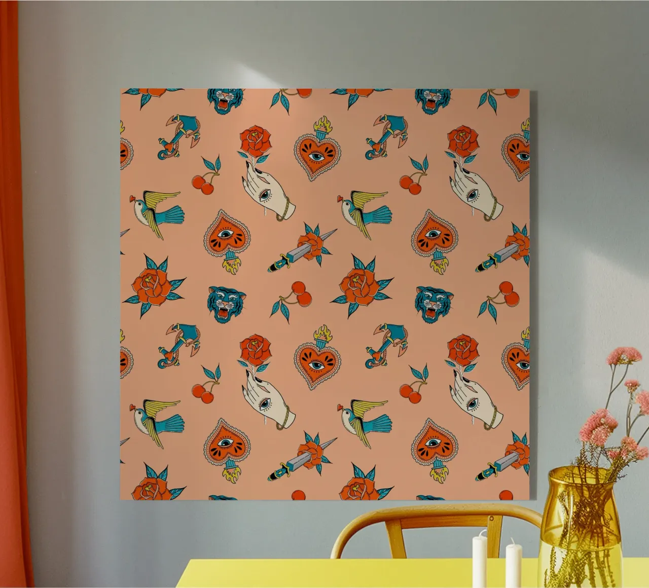 Old School Tattoos plexiglass da Vivi Nicolin