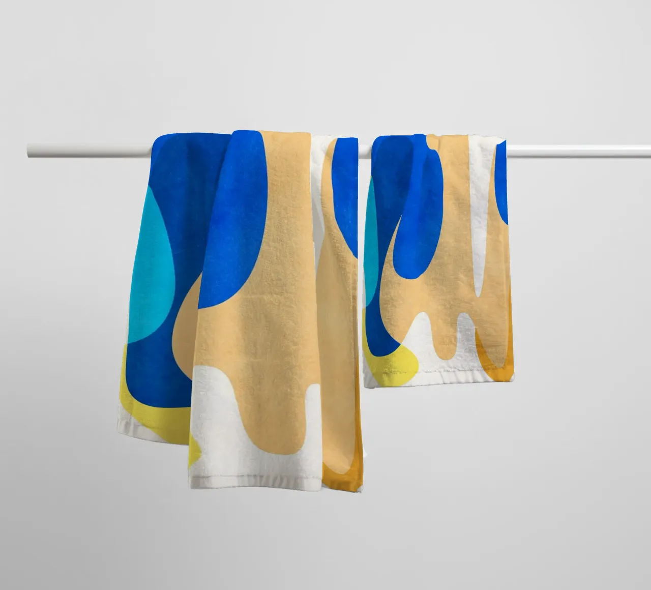 Olas azules toalla de baño de lovely lines