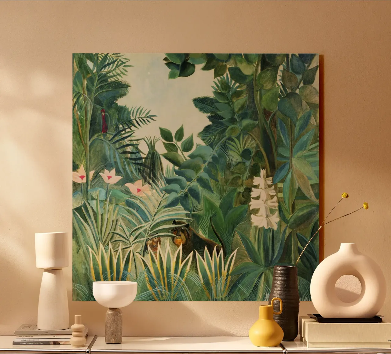 La jungla ecuatorial (1909), de Henri Rousseau metacrilato de Art History