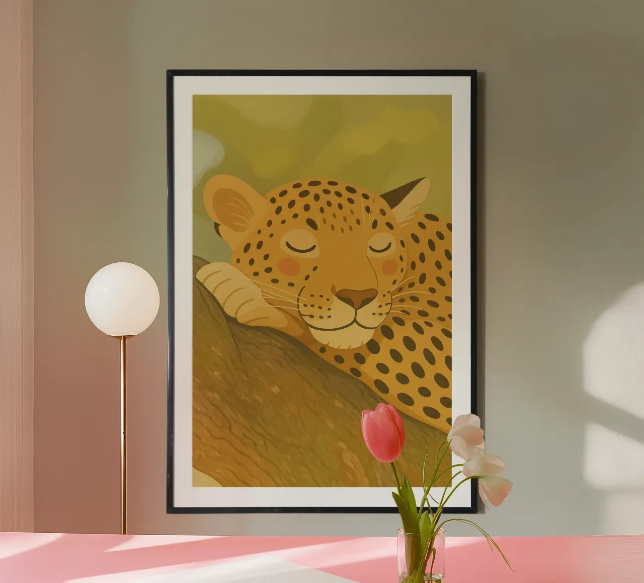 L'heure de la sieste - Animaux pour enfants poster de Tiny Tails & Stripes