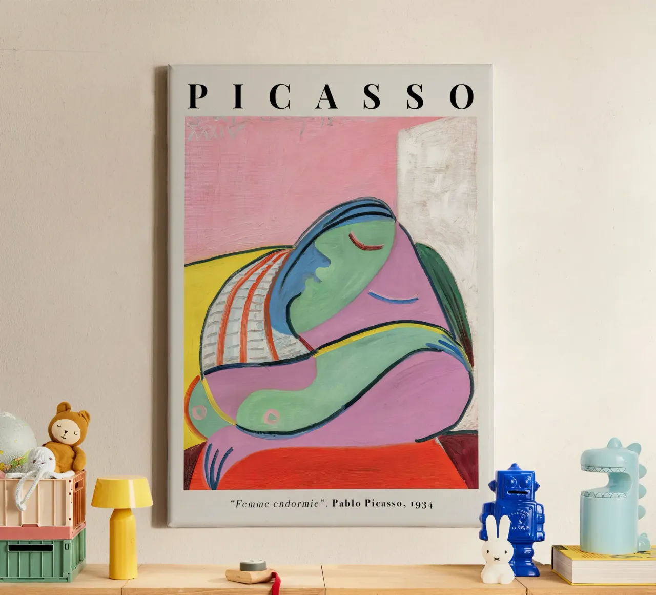 Picasso Femme Endormie Sleeping Woman 1934 canvas by Jam Poster