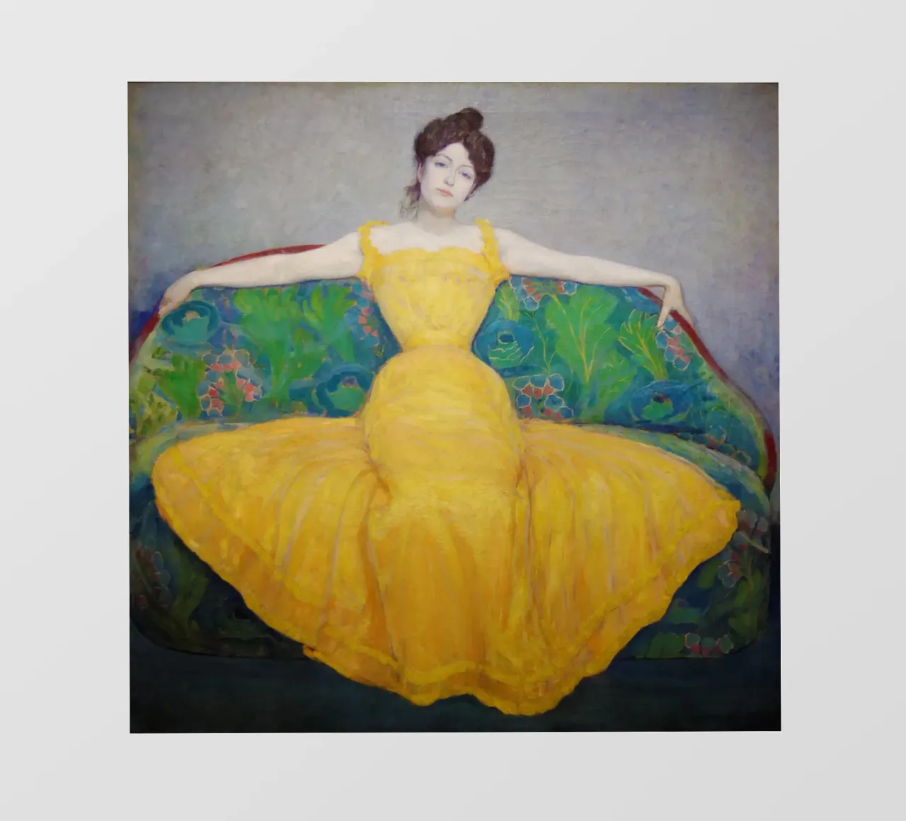 La signora in giallo pellicola backlit da Venus Art