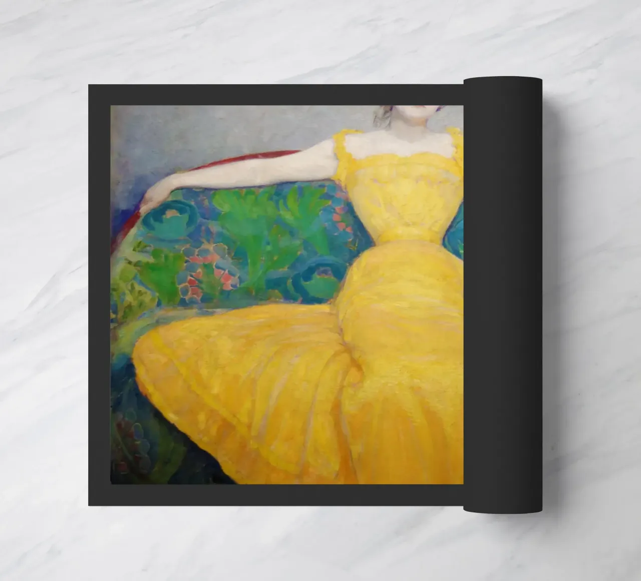 La signora in giallo zerbino da Venus Art