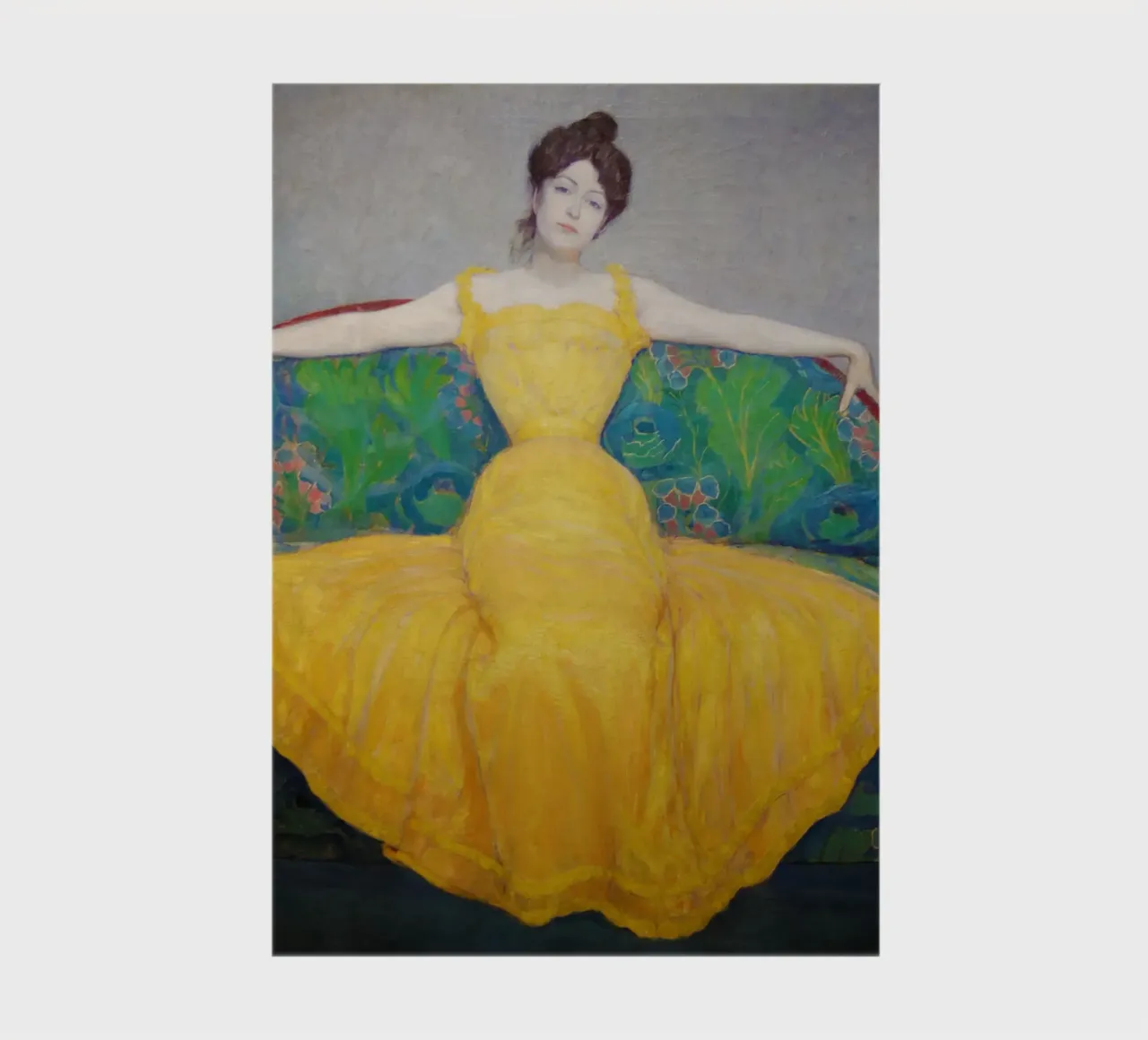 Dame en jaune carnet de notes de Venus Art