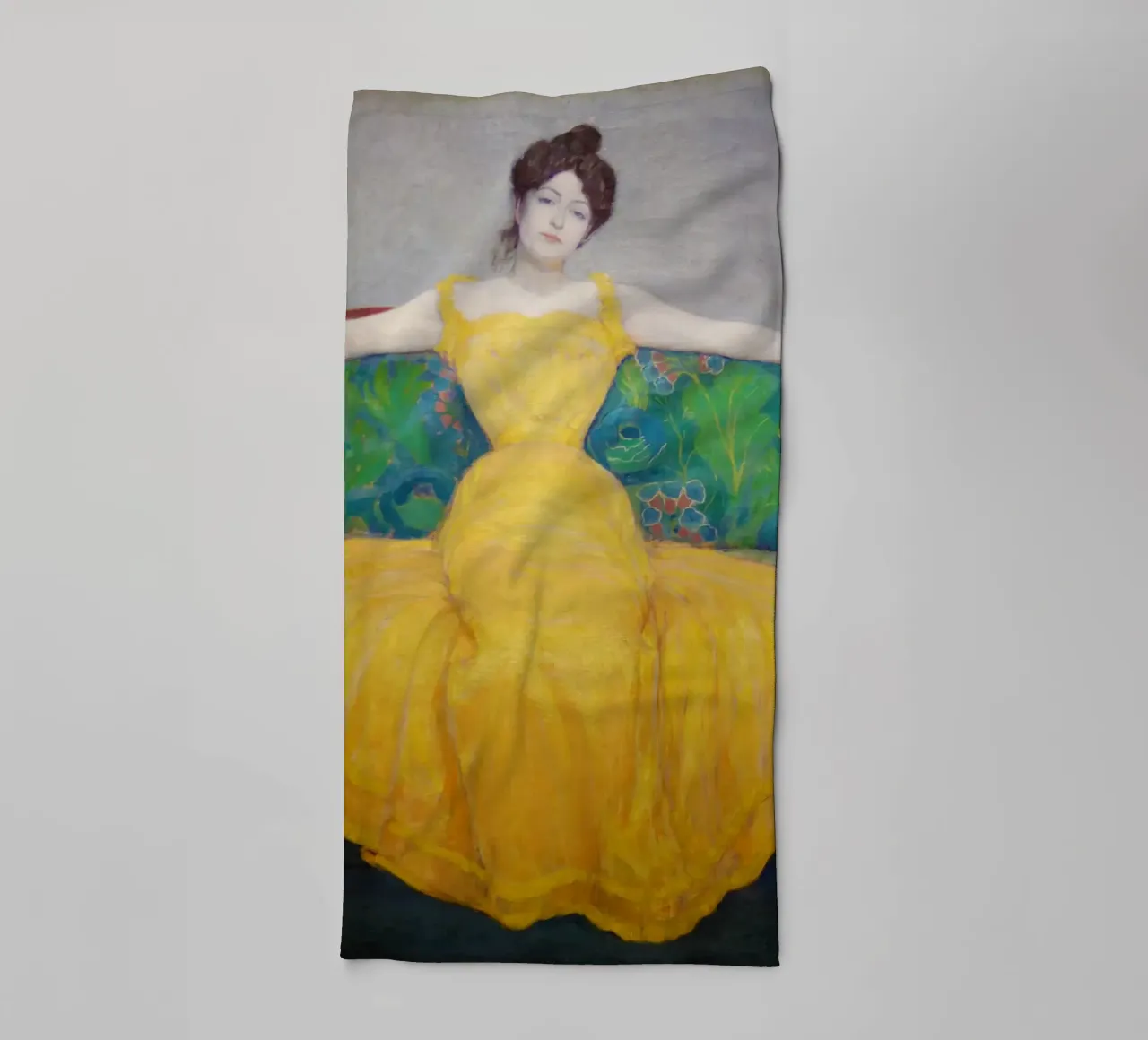 Dame en jaune serviette de bain de Venus Art