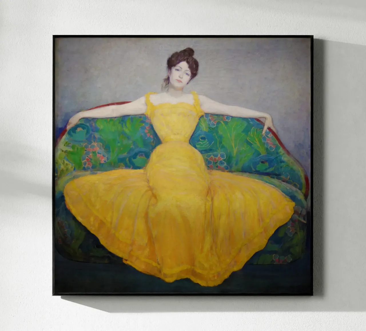 La signora in giallo plexiglass da Venus Art