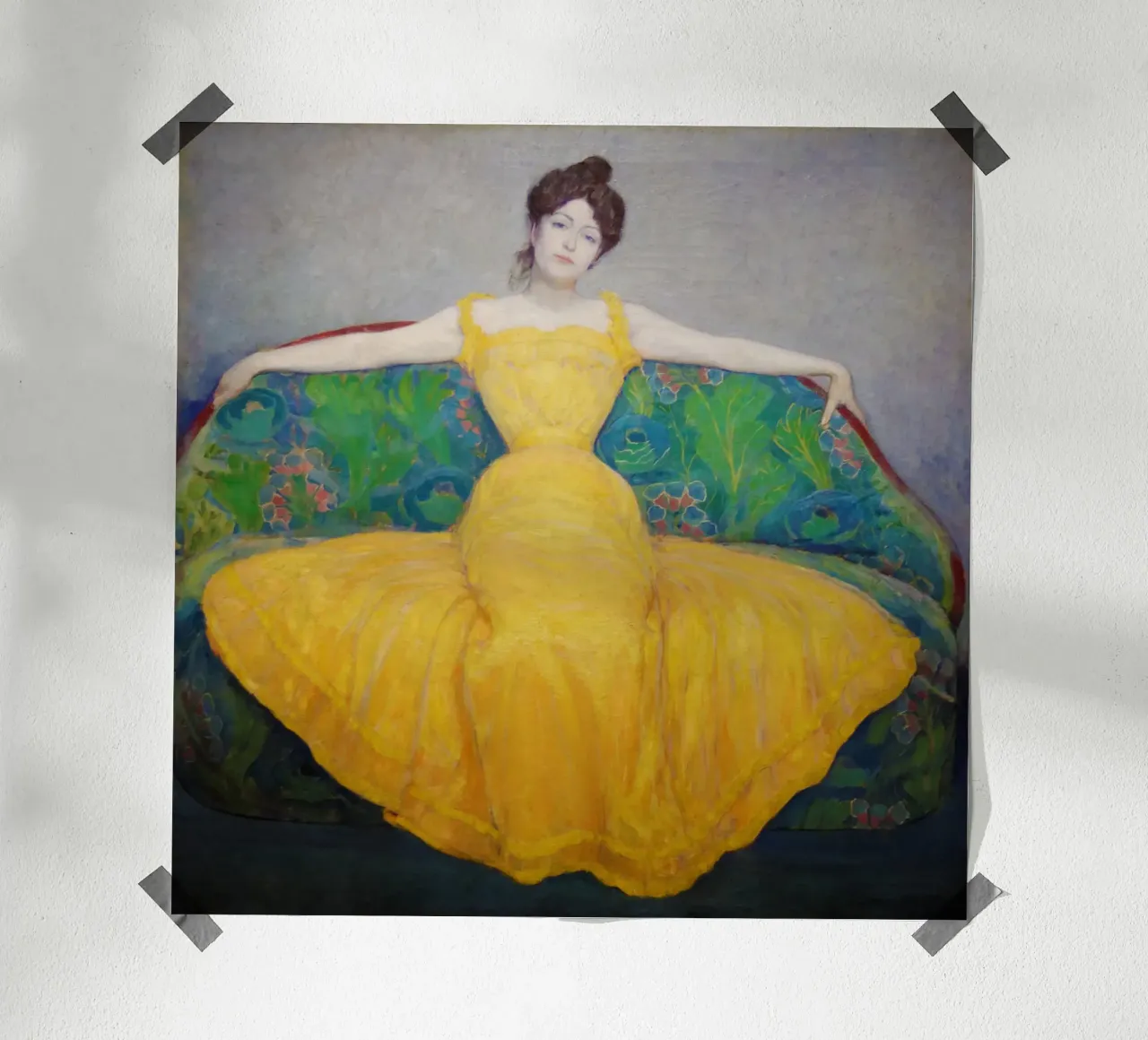 Dame en jaune hahnemühle de Venus Art
