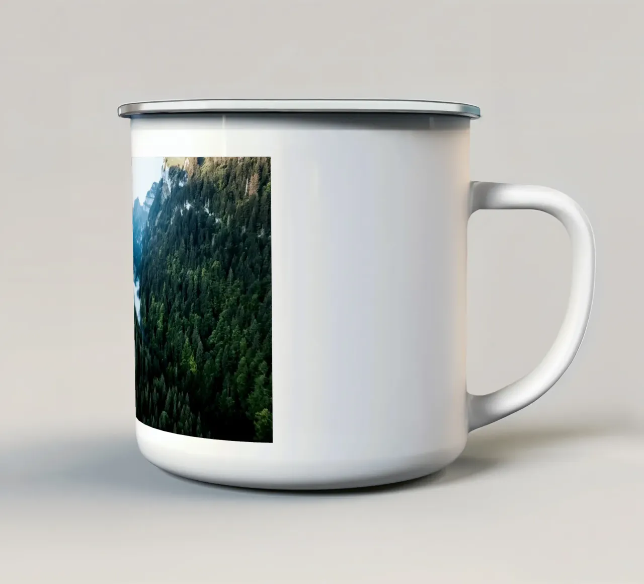 Inhale the Silence tazza in smalto da somewhere.soul.escape