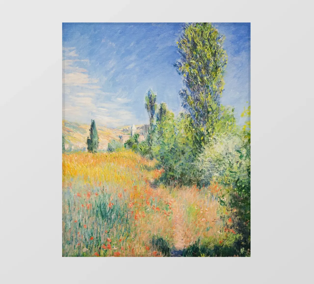 Claude Monets Landschaft auf der Île Saint-Martin (1881) Fototapete von Monet Art Prints