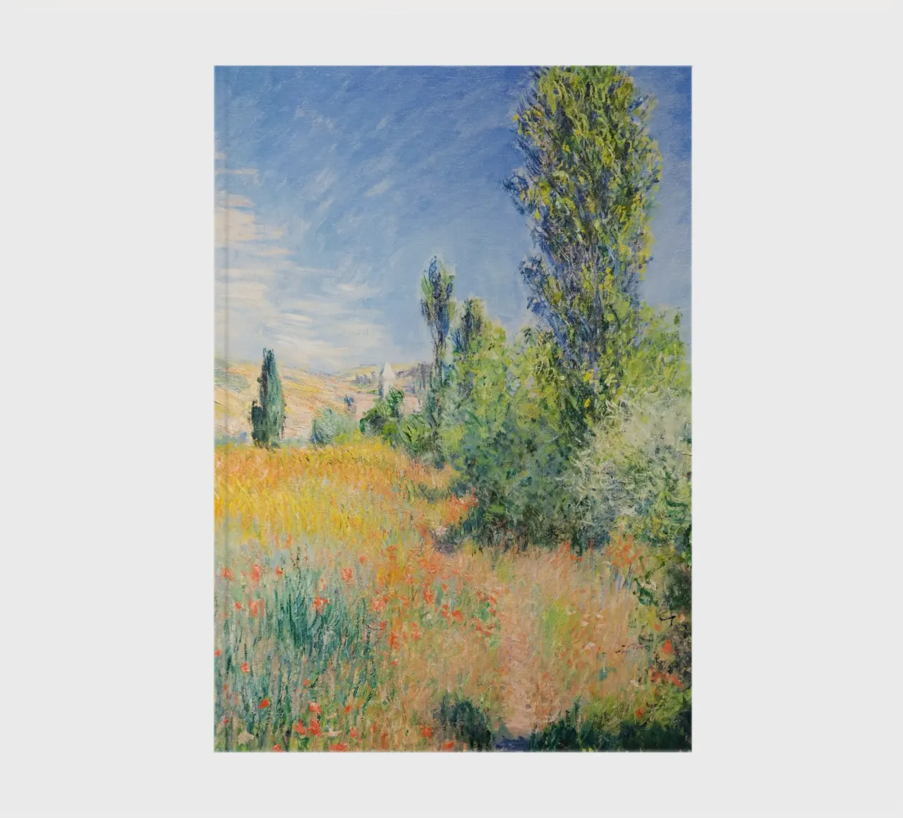 Claude Monet’s Landscape on the Île Saint‑Martin (1881) notebook by Monet Art Prints