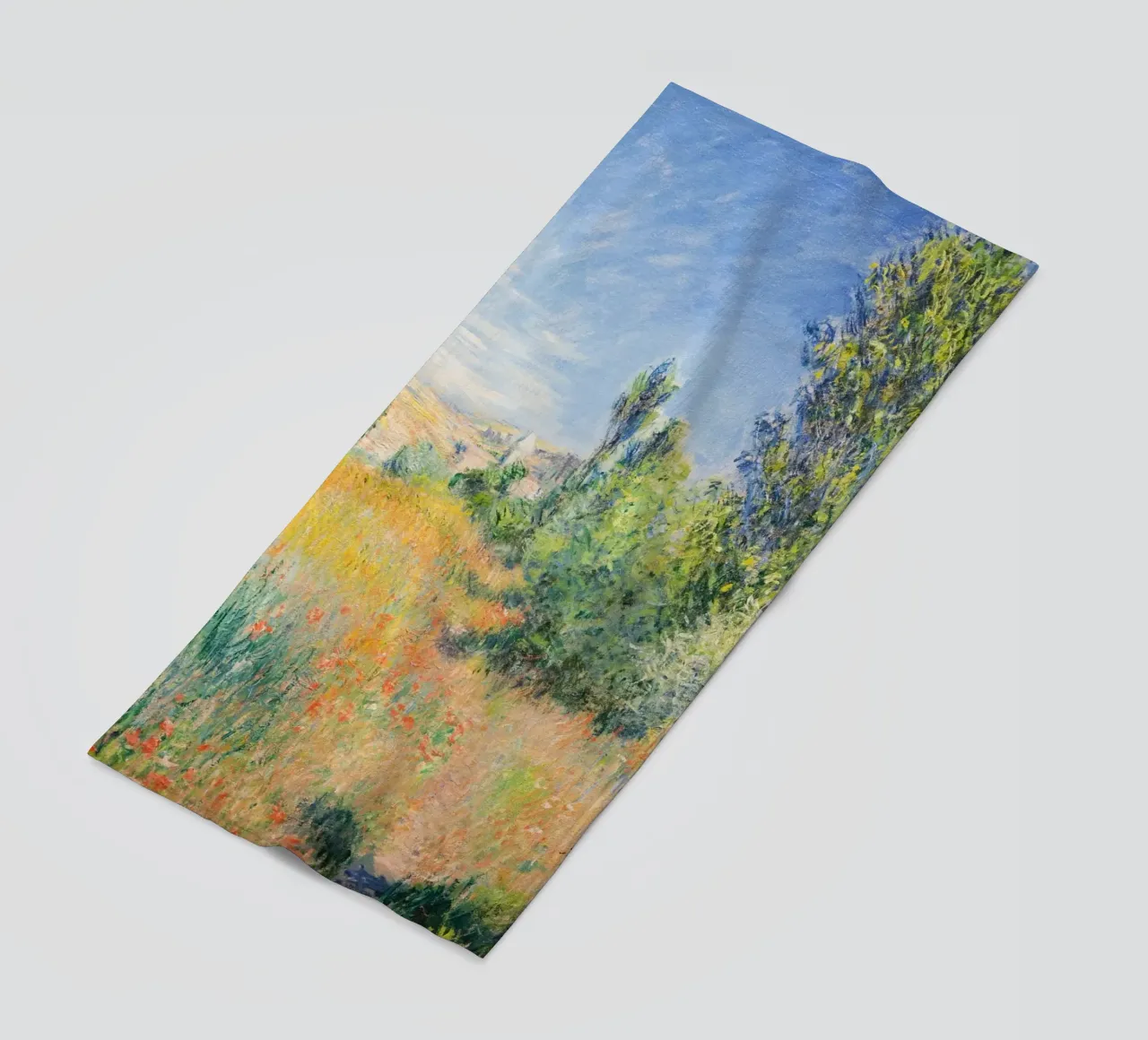 Paesaggio sull'Île Saint-Martin di Claude Monet (1881) telo mare da Monet Art Prints