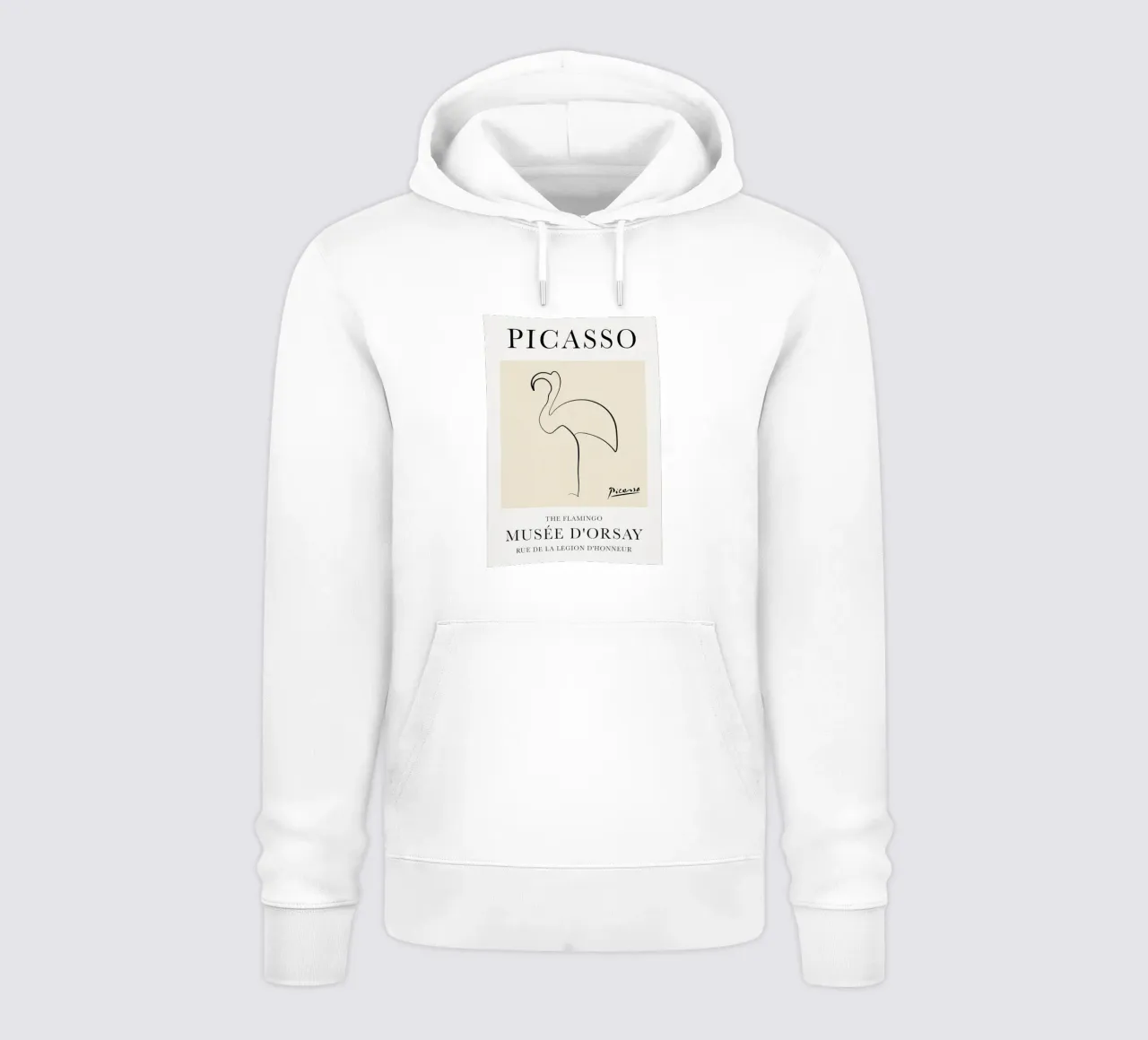 Fenicottero Picasso felpa con cappuccio da Jam Poster
