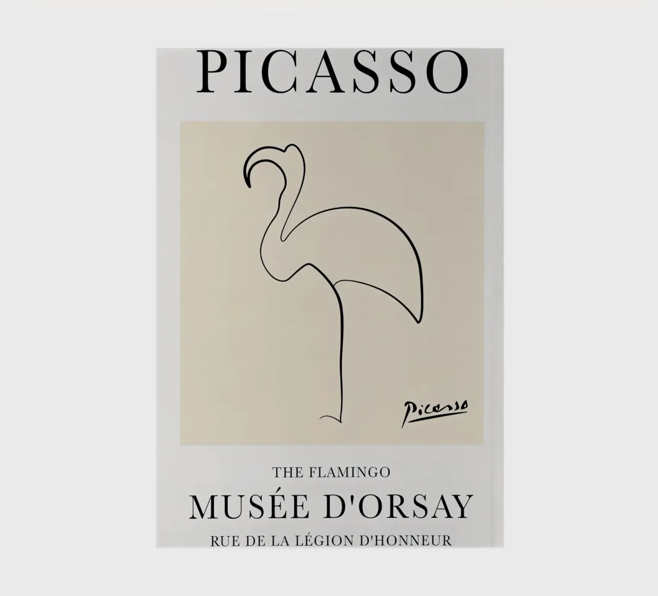 Picasso Flamingo notebook by Jam Poster